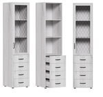 Пенал со стеклом правый Монреаль Дуб Канадский