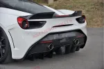 Карбоновый спойлер на крышку багажника для Ferrari 488 GTB Spider 2015-2020 Феррари