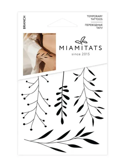 Переводные тату mini MIAMITATS Branch