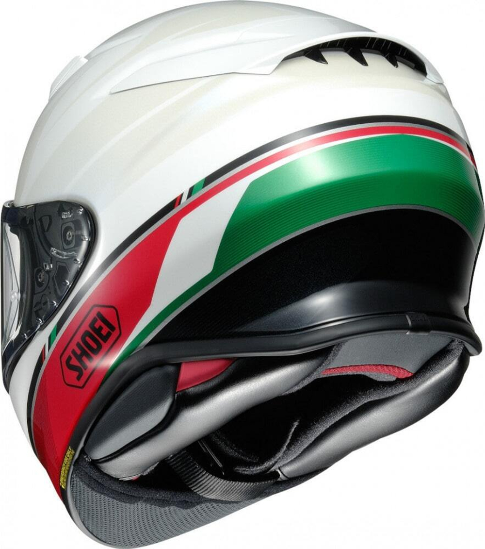 SHOEI Шлем мотоциклетный интеграл NXR 2 NOCTURNE зелено-черно-белый