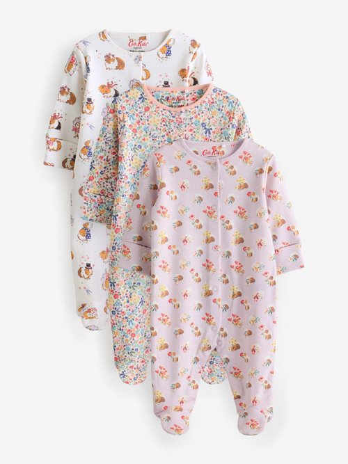 Комбинезон / Cлип для малышей Next B21-258, 3 шт., Фиолетовый, Розовый