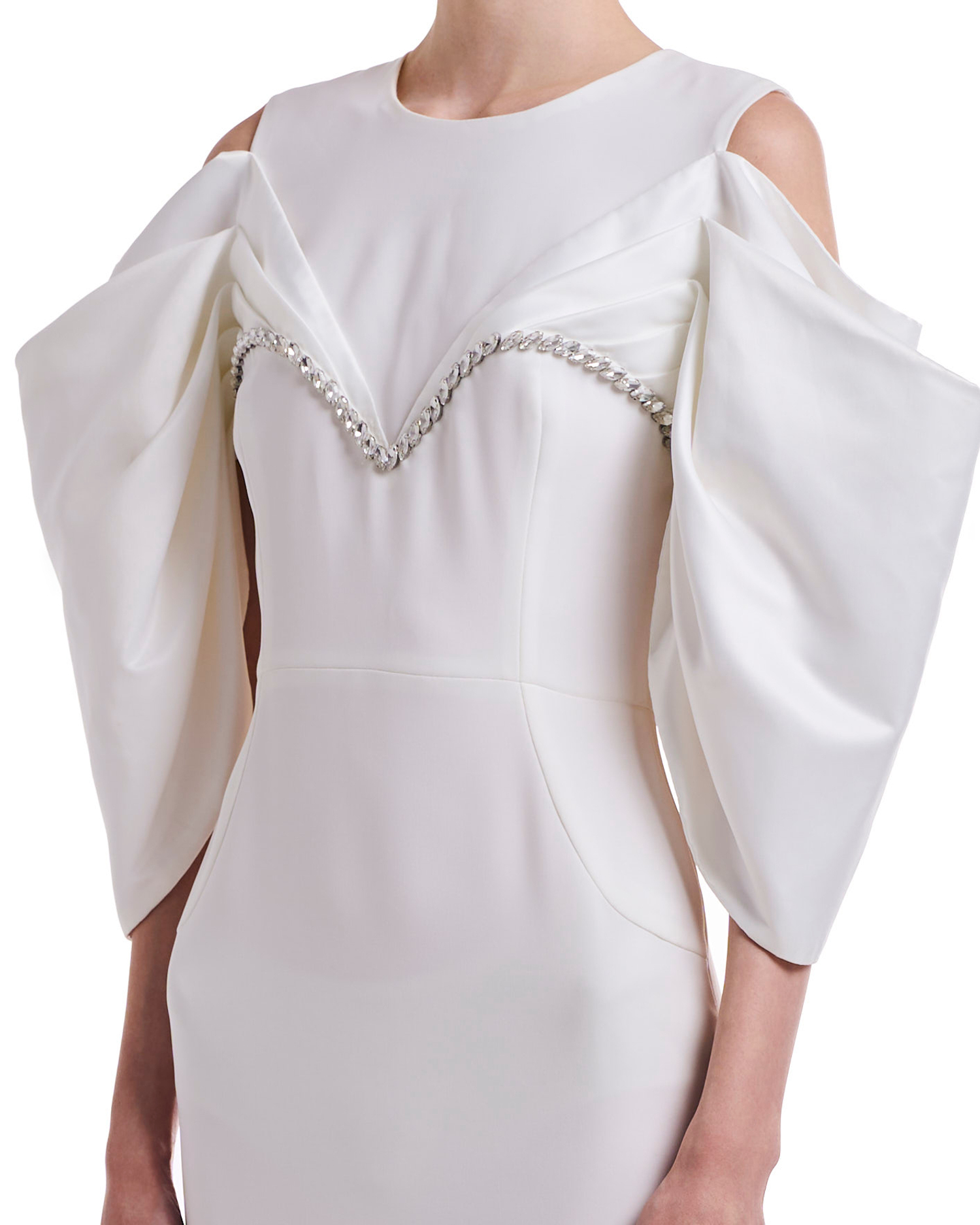 Платье Fleur (Флёр) с бантом, белый