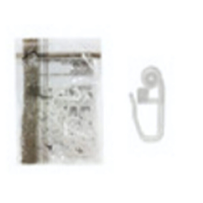 Крючки для штор роликовые с замком 8 мм (25 шт. в наборе)