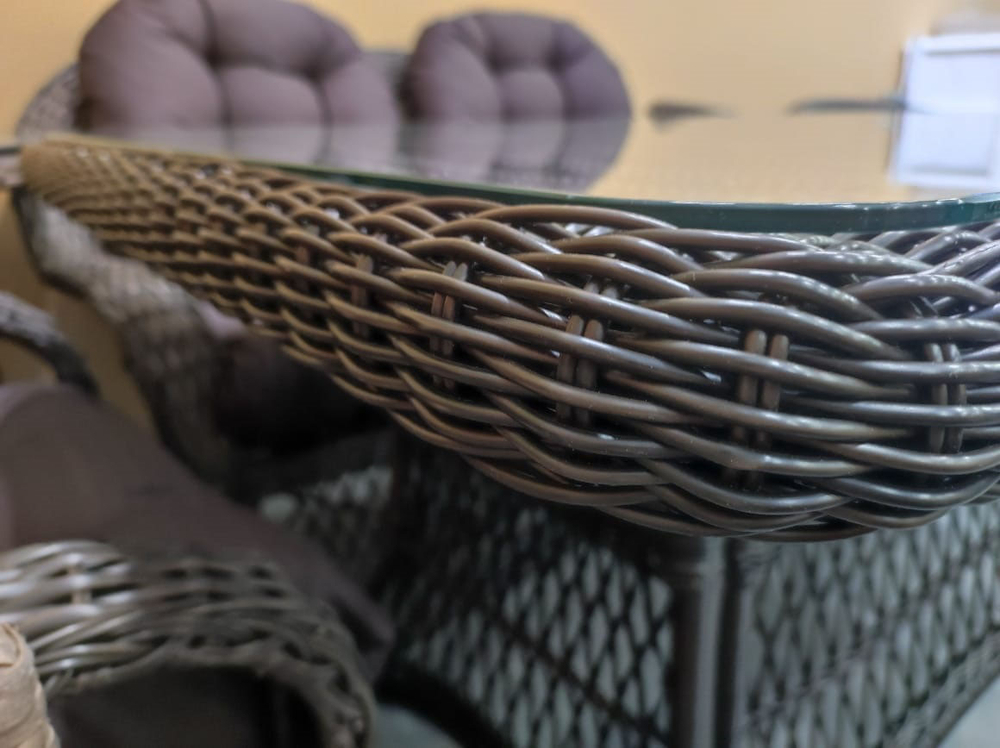 Обеденный стол из искусственного ротанга МЭДИСОН НЬЮ «MEDISON NEW» — Dark_brown