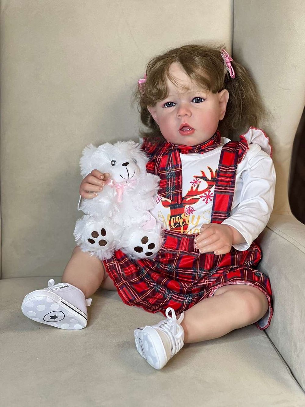 Кукла Реборн мягконабивная 75см в пакете (FA-348)