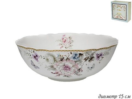 Lenardi 108-242 Салатник 15см. ХРИЗАНТЕМЫ в под.уп.(х36)Фарфор