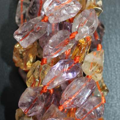 Аметрин галтовка граненый 9-12мм