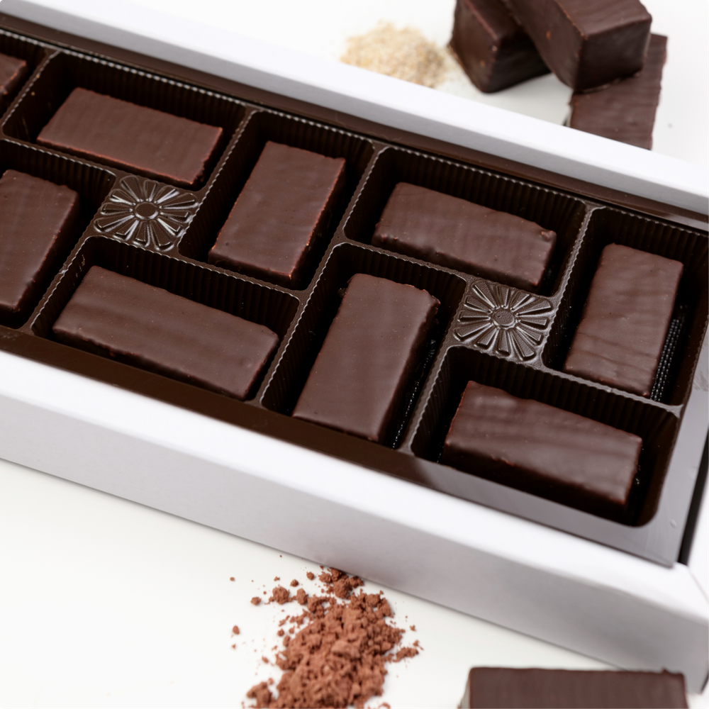 Суфле ванильное в горьком шоколаде