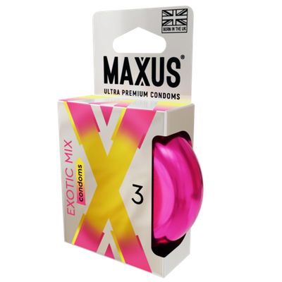 Презервативы MAXUS Exotic Mix, ароматизированные, 3 шт