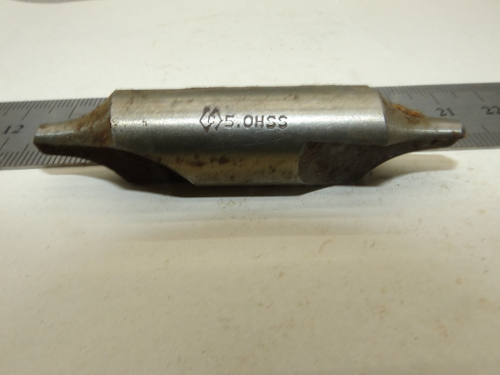 Сверло центровочное по металлу 5мм.  Цил. часть 16мм  HSS
