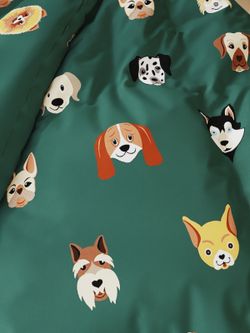 Пододеяльник перкаль Сказка "Dogs " 2-спальный на молнии 175x215 см