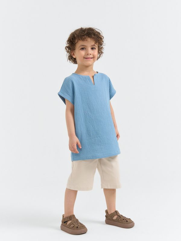 Рубашка муслиновая без рукавов 