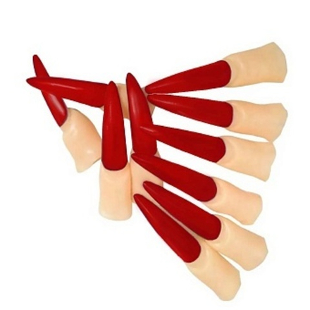 Пальцы Ведьмы Красные когти 10 шт.