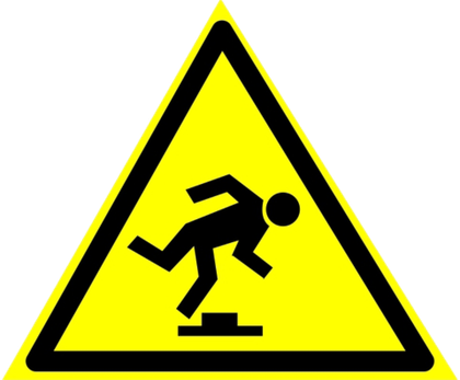 W14 "Осторожно. Малозаметное препятствие"