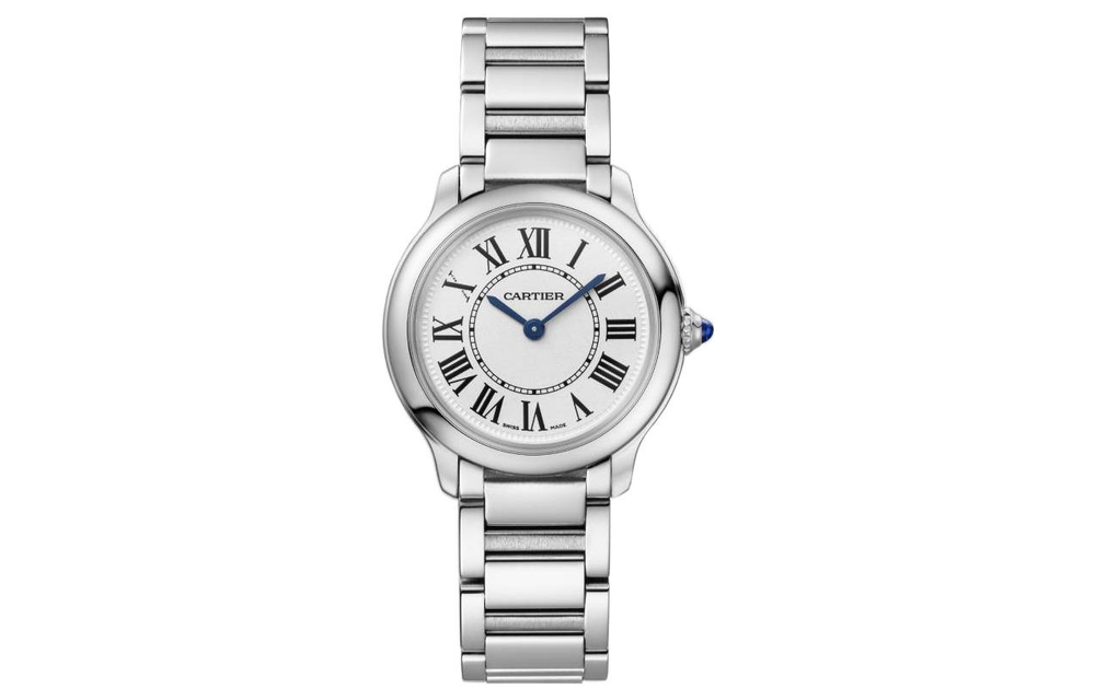 CARTIER RONDE DE Quartz Movement 30m Water Resistance Women"s Watch Watch 29mm Silver Dial Stainless Steel Case