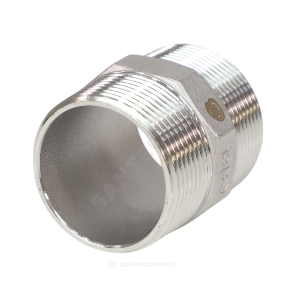 Ниппель сталь нерж Ду 40 (1 1/2") НР Benarmo