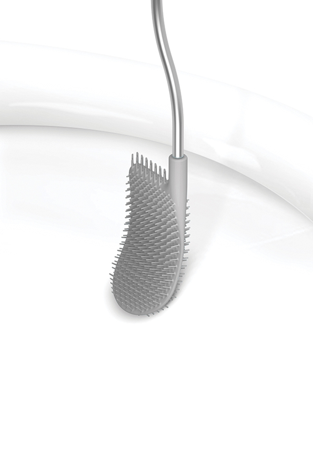 Ершик для унитаза подвесной flex steel, белый