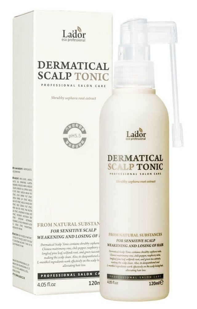 Тоник для кожи головы против выпадения волос La&#39;dor Dermatical Scalp Tonic, 120 мл