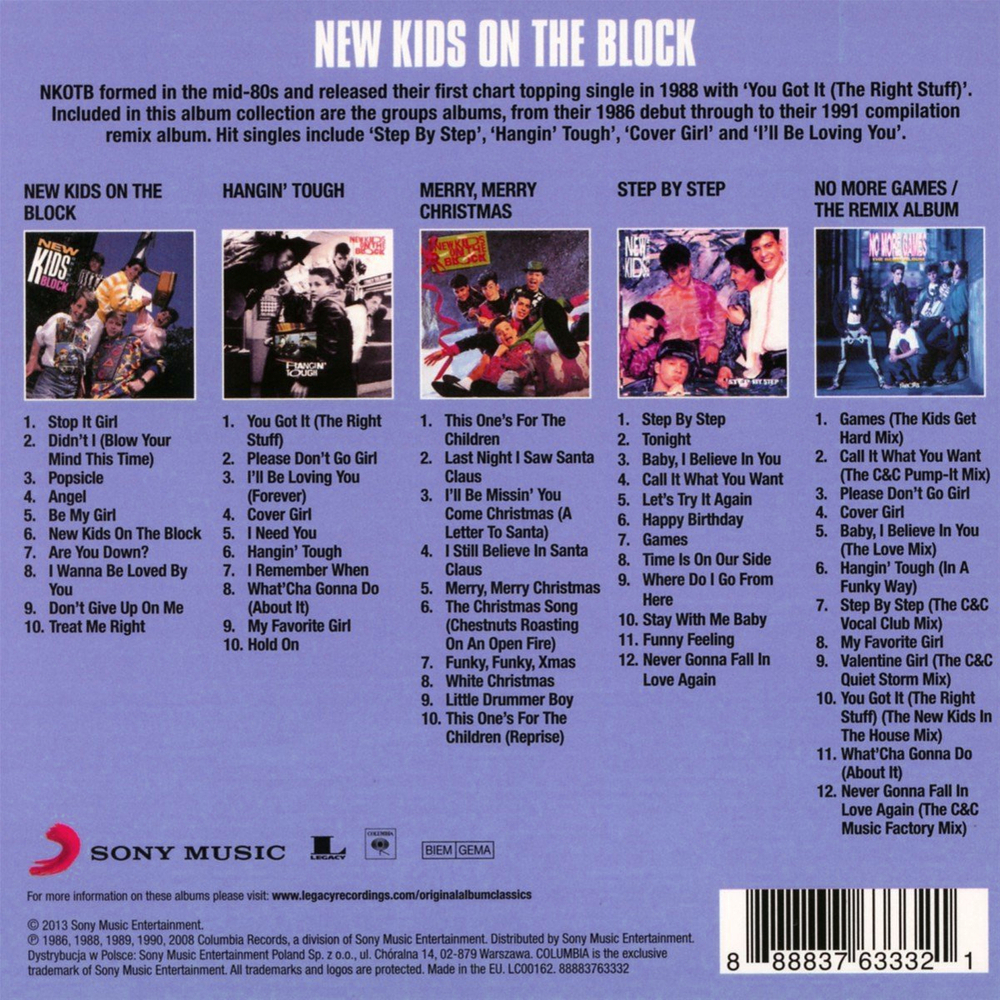 New Kids On The Block / Original Album Classics (5CD)