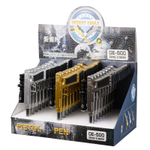 Ручка шариковая, масляная, Basir, синие чернила, серия "Пистолет", в форме оружия, 24 шт