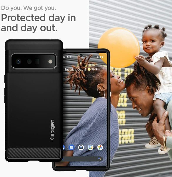 Чехол Spigen Rugged Armor для Google Pixel 6 Pro (2021) - Matte Black