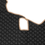 Ковры SCANIA 5 серии Р (автомат) (экокожа, черный, бежевый кант, бежевая вышивка)