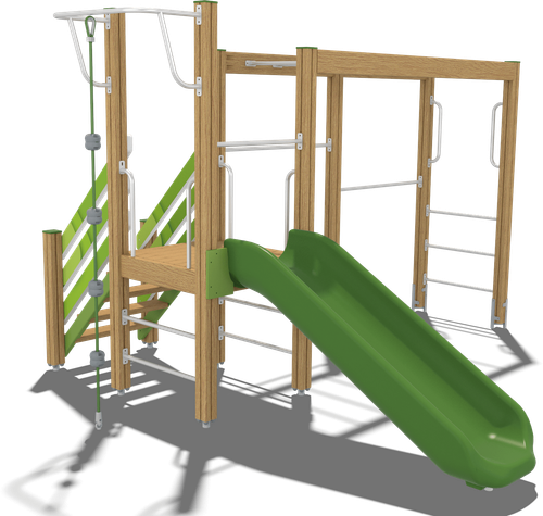 Детский городок Муром (стойки дуб, паттерн Papercut)