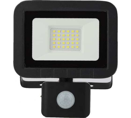 Прожектор светодиодный ЭРА 30Вт 6500К 2400Лм135x148x45 IP65 с датчиком движения, 976494