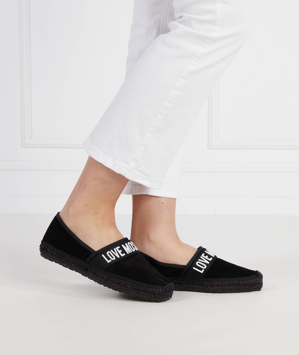 Кожаные эспадрильи Love Moschino - черный(JA10482G0GIG0)