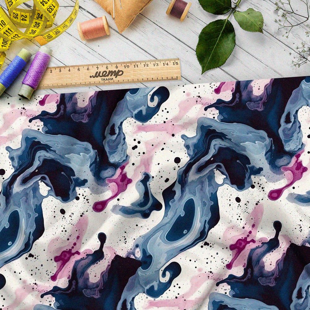 Ткань премиум Оксфорд 600D абстрактные пятна