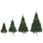 Ёлка «Лесное утро» 180 см, ПВХ с шишками и ягодами (688 веток)