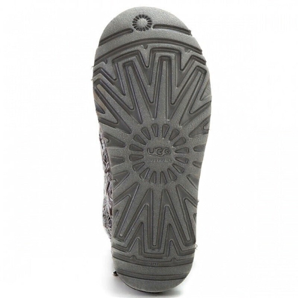 Угги Short Zip Metallic Grey