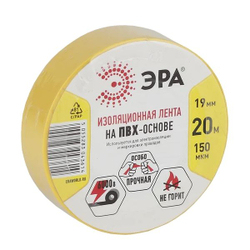 Изолента ПВХ 19ммх20м желт. ЭРА C0036543