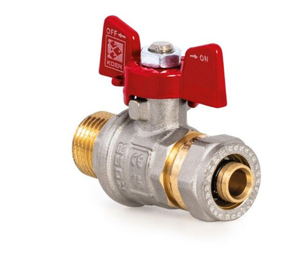 Кран шар.для м/п. 20 х 3/4" Н KOER