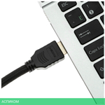 Кабель аудио-видео Cactus CS-HDMI.2-1.8 HDMI (m)/HDMI (m) 1,8м Gold черный