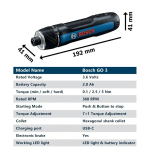 Bosch Шуруповерт, 3.6 В