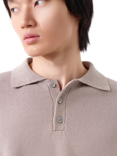 Бежевый джемпер-поло Senseera