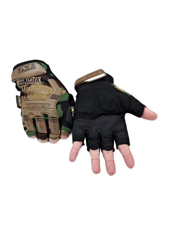 Перчатки Wear M-Pact беспалые (черный/мультикам)