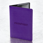 Обложка для паспорта мягкий полиуретан "PASSPORT" фиолетовая STAFF (5 штук в упаковке)