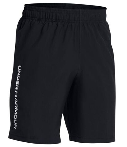 Шорты для мальчика теннисные Under Armour Boys Tech Woven Wordmark - black/white