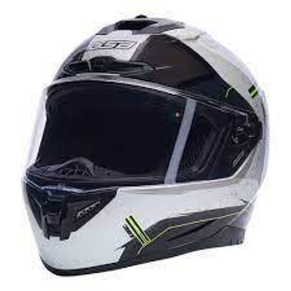 Шлем GSB G-361 WHITE/YELLOW GREY