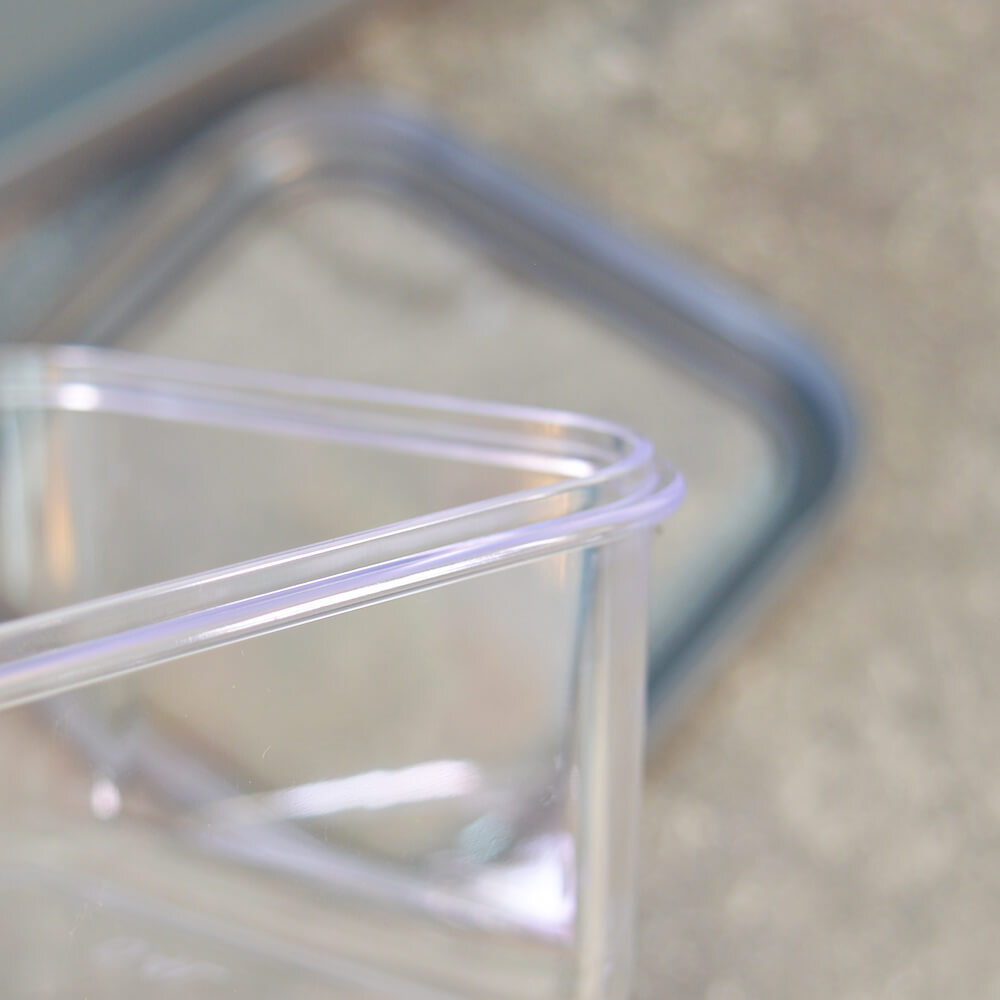 Набор емкостей для сыпучих 3шт (0,4л, 0,6л, 0,9л) на подставке "Cubbo Scandi", серый