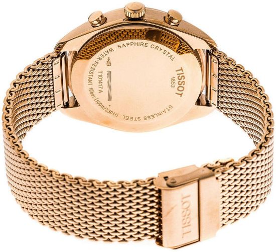 Мужские швейцарские часы с секундомером Tissot T101.417.33.031.01 вид сзади