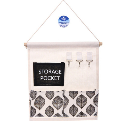 Карман настенный подвесной 3 отделения «ИДЕЯДОМА», принт черно/белый, 30*34см (лейбл Селфи)