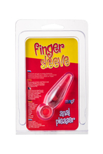 Анальная втулка с кольцом на палец (Цвет: прозрачный)