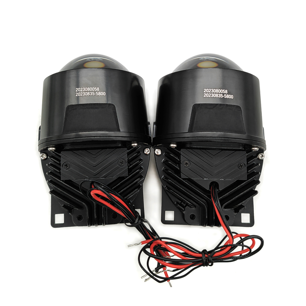 Светодиодные линзы Bi-Led модули для ПТФ Nissan TaKiMi GTR FOG 3.0" 6000K 12V