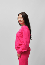 Свитшот QARLYGASH&QYZGALDAQ RASPBERRY PINK (ONLINE ONLY)