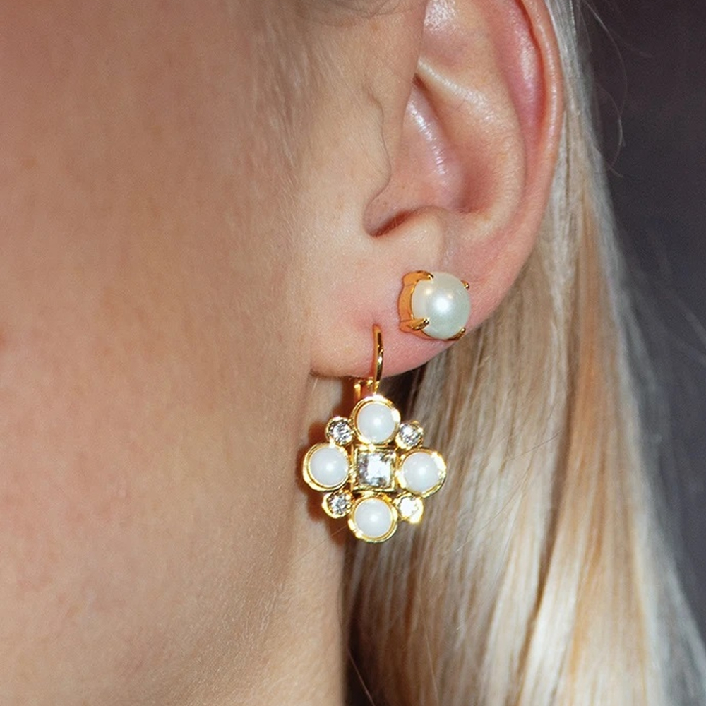 Серьги Dyrberg Kern MITZI SG WHITE PEARL 353896