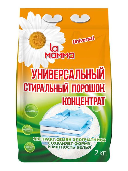 La Mamma Стиральный порошок универсальный (концентрат), 2 кг