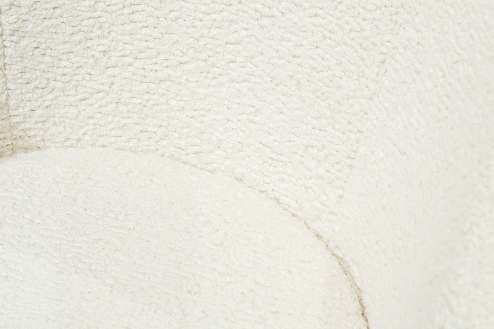 Кресло вращающееся Garda Decor Napoli Napoli-4K-КРЕМОВЫЙ-SHEEPSKIN